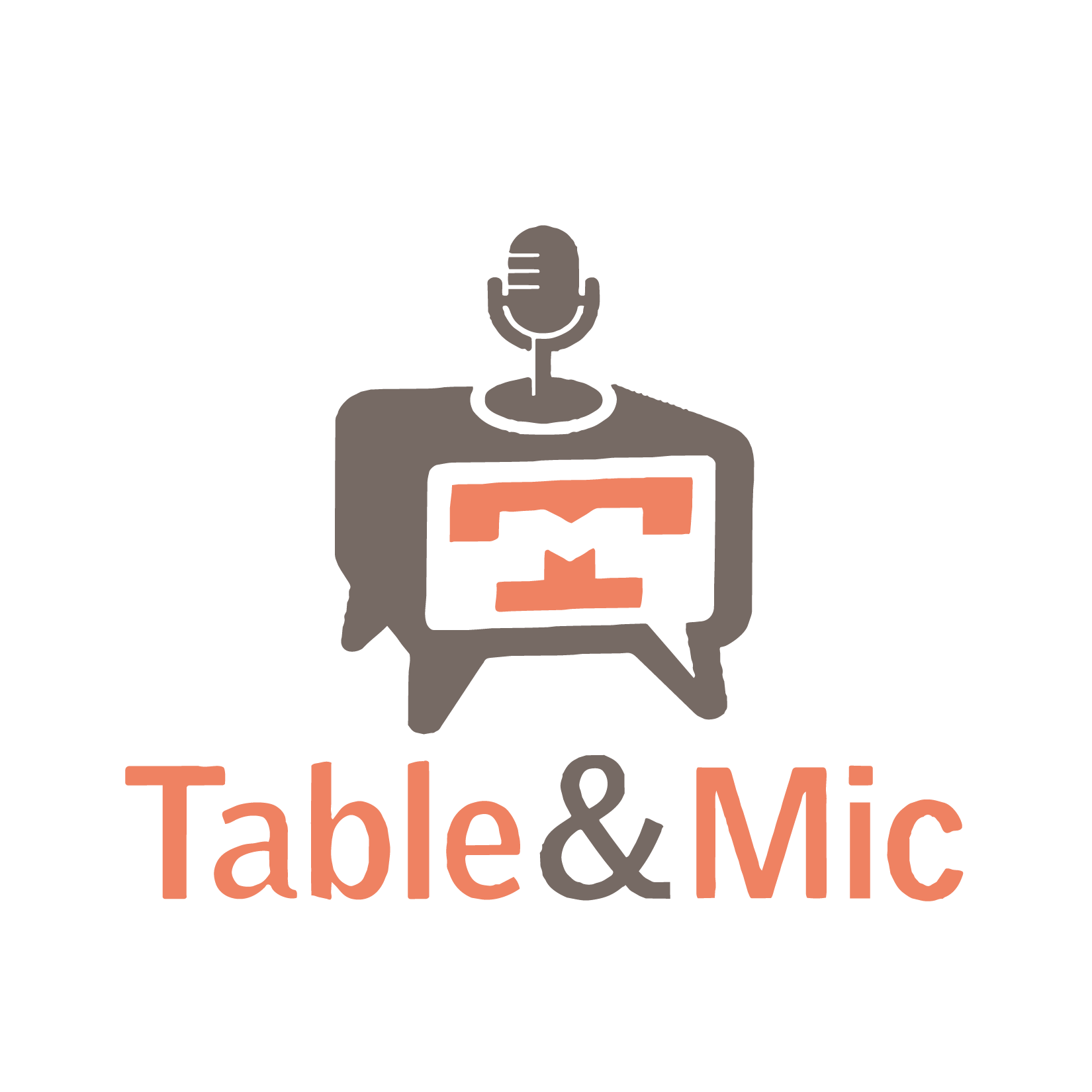 Table and Mic - Asheville Podcast Studio Logo